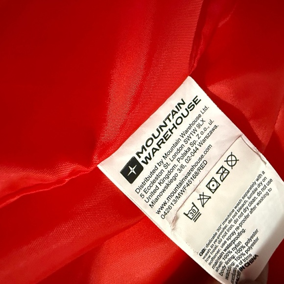 Mountain Warehouse Vibrant Red Puffer Jacket - Size 6 - Picture 8 of 12